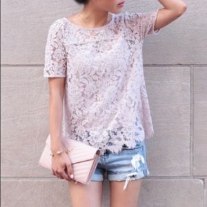 COPY - Brand new white lace LOFT blouse